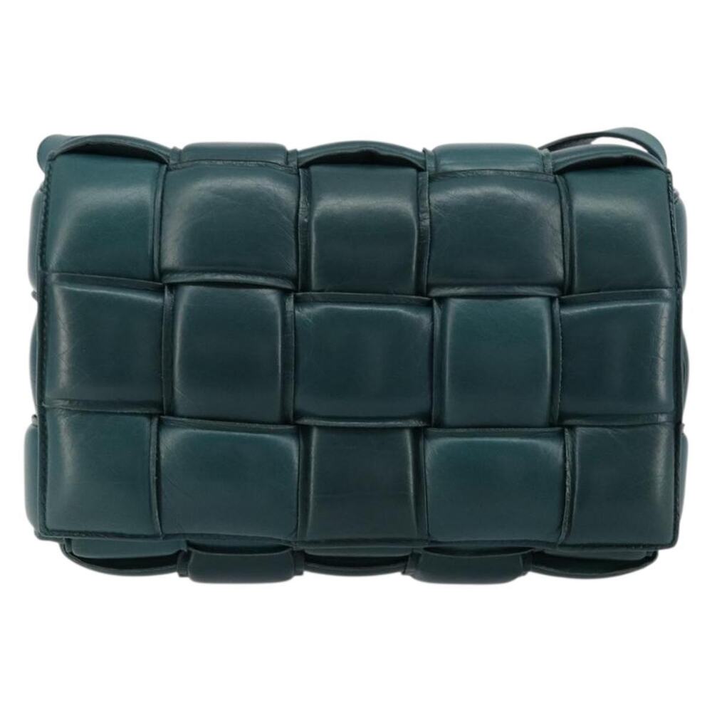 Bottega Veneta Maxi Intrecciato Padded Cassette Shoulder Bag Green